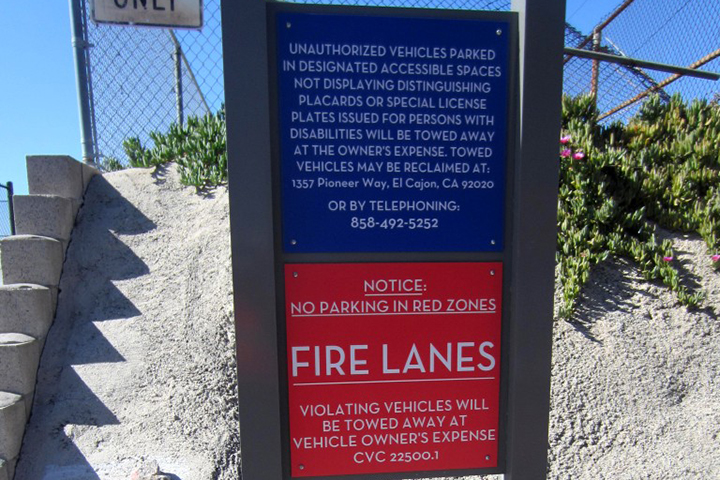 Parking & Construction Signs - Sample