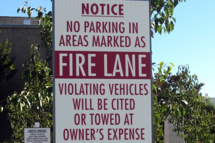 Parking & Construction Signs - Sample